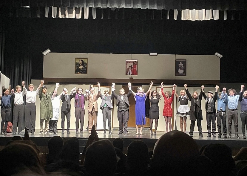 The Clue Cast during the final bow. Photo Courtesy of Addy Rebasti 
