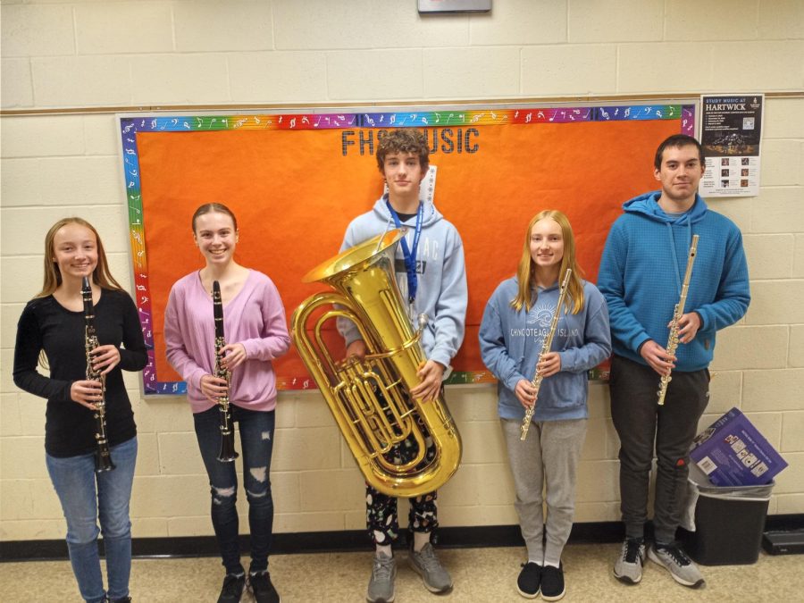 The members of the 2022 All County band from Fallston.