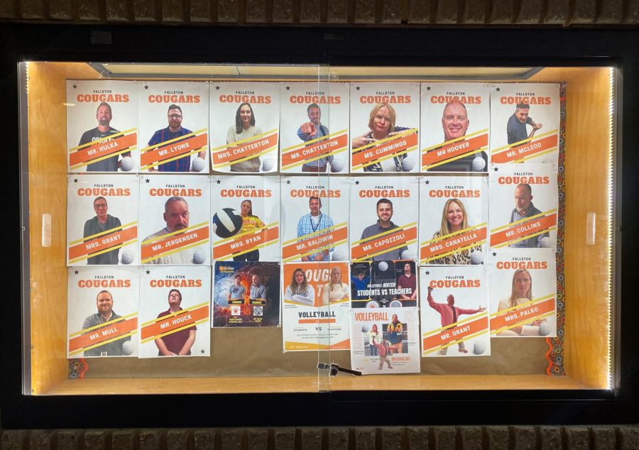 The teacher team is posted proudly in the hallway! Photo Courtesy of Emma Callahan.