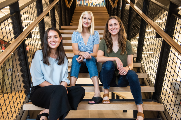 Pictured left from right are Jacie, Roslyn, and Ellen, the brilliant minds behind The Gist.  