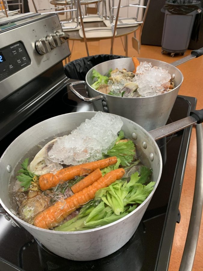 Featured here is some chicken stock made from scratch. Photo courtesy of Michelle Richie.
