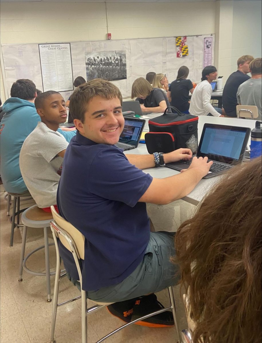 Nate Hawk Spotted in his new tech class. 
(Photo Courtesy of Addy Rebasti)