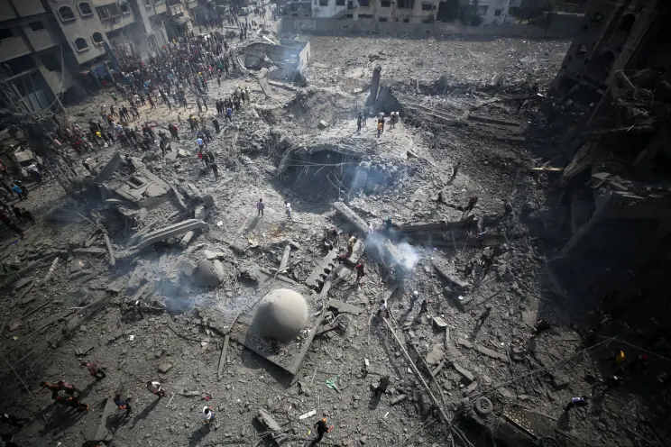 The Destruction caused by Hamas in the streets of Israel. (Photo Courtesy of the New York Post.)