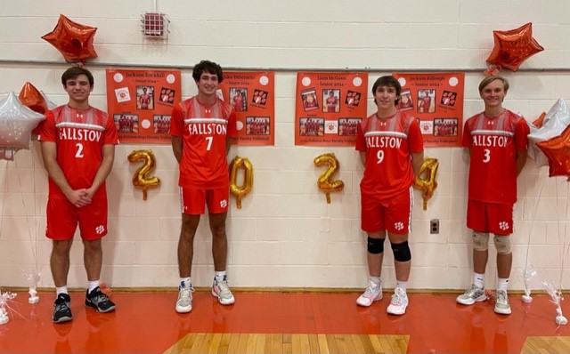 The team has 4 seniors with 50% of them being named Jackson, 75% of them starting with the letter “J,” and Liam. Photo courtesy of Jeanine Killough.