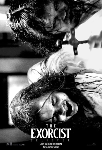 The cover of the Exorcist Believer movie containing Olivia O’Neil and Lidya Jewett. Photo courtesy of The Exorcist: Believer.
