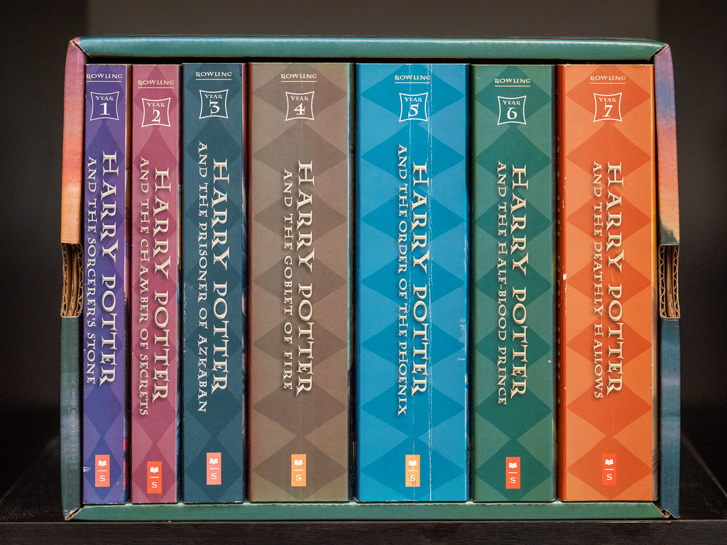  All 7 books of the Harry Potter series. (Photo Courtesy of Flickr)