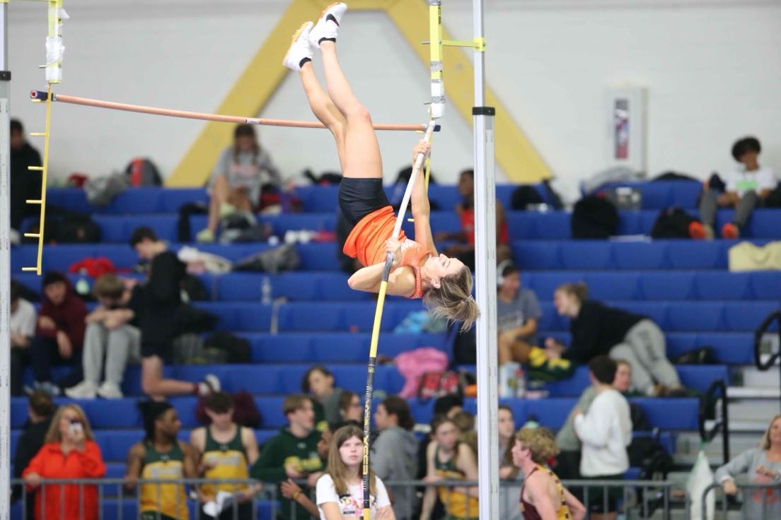 Gabby Curriden reaches new heights as she represents Fallston at States. (Photo Courtesy of Gabby Curriden)