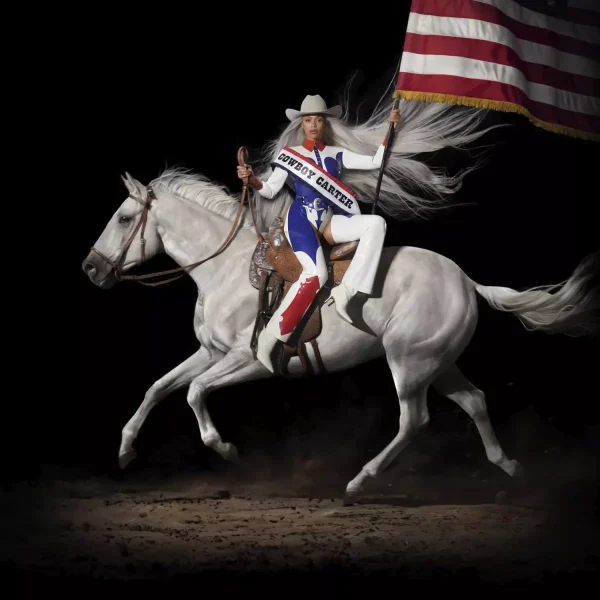  Beyoncé’s album cover for her “country” album, Cowboy Carter. (Photo Courtesy of Los Angeles Times)