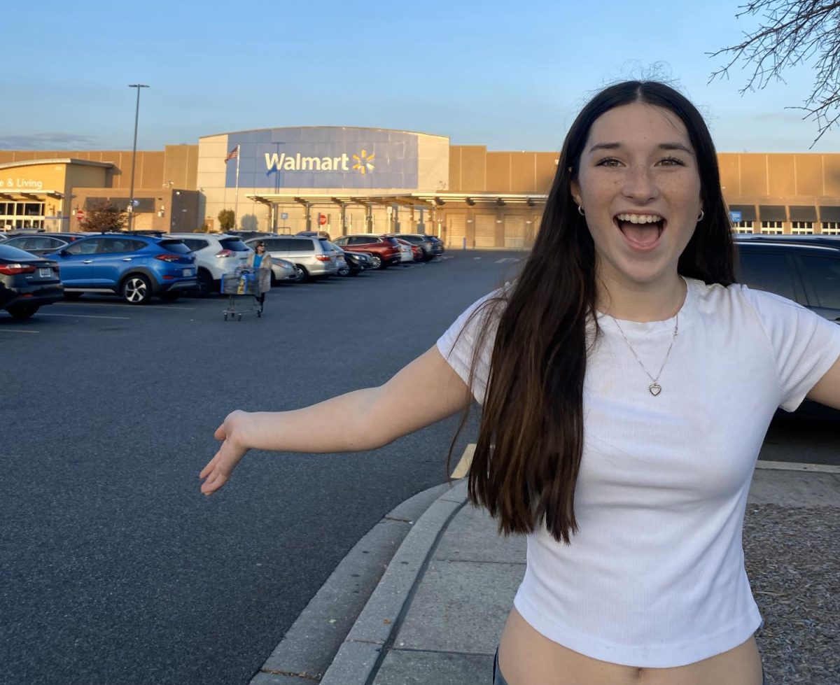 Lucy Conlon ready to shop Black Friday deals at Walmart. Photo Courtesy of Kasey Conlon.