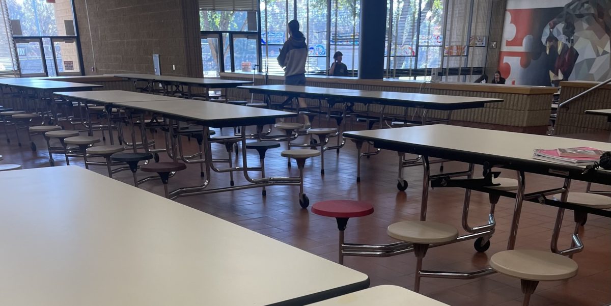 Sad deserted cafeteria with no seniors in sight. (Photo courtesy of Jenna Hawk)