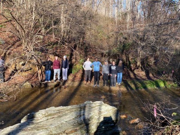 Navigation to Story: APES and Advanced Drawing Students Hike Rocks