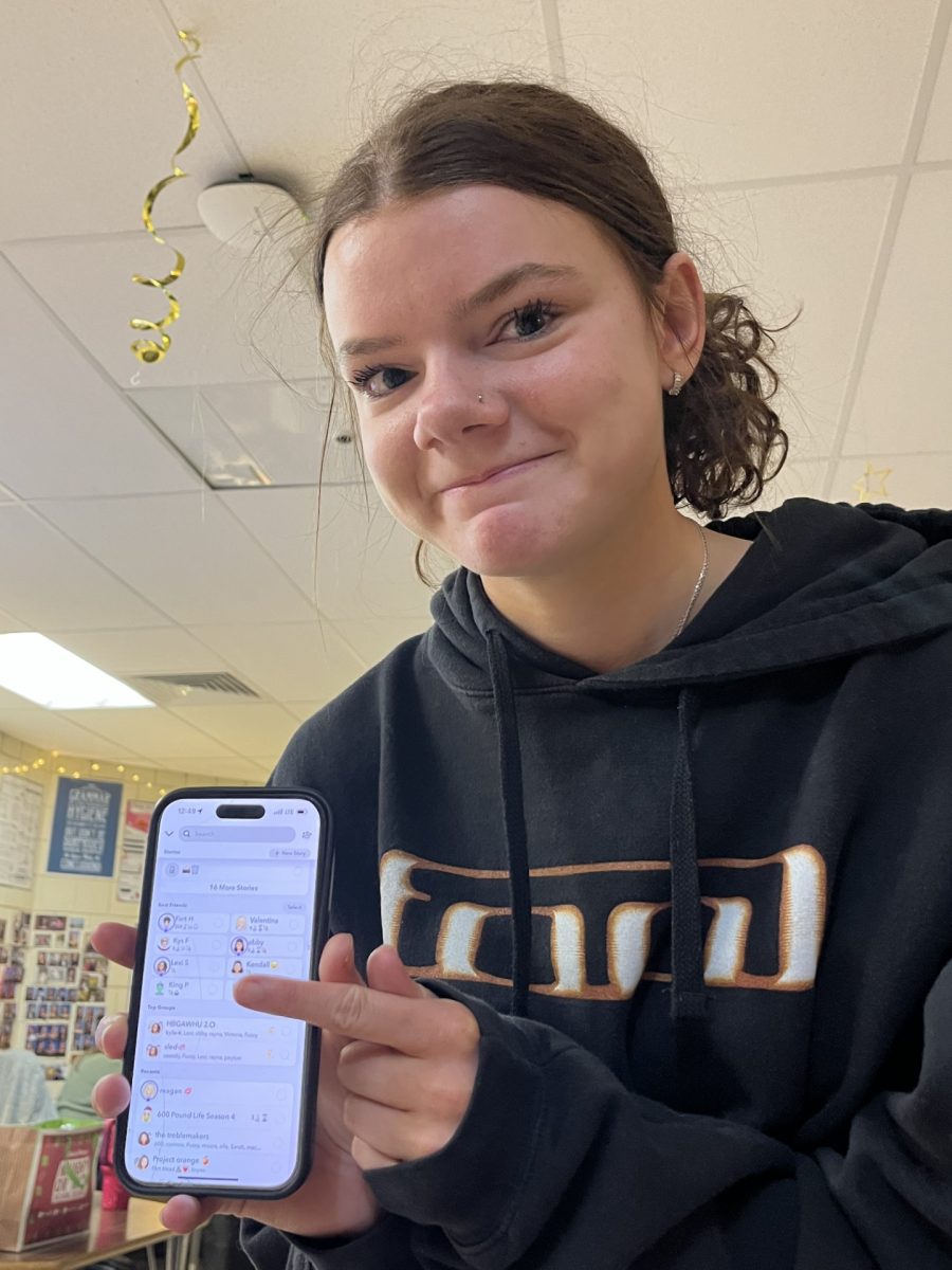 Currently, Auggie’s AI is fourth on her best friends list, making it one of her most chatted with friends on the entire app. (Photo courtesy of Maddy Burch) 