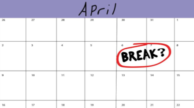 Counting down the days till spring break. Photo Courtesy of The Ithacan. 