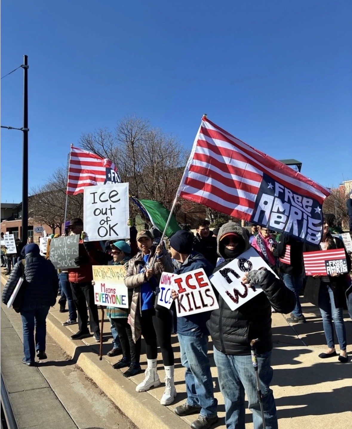 Protestors gathered across the U.S. nation for peaceful protesting in honor of those lost due to ICE. Photo Courtesy  of @feminist and @womensmarch on Instagram.