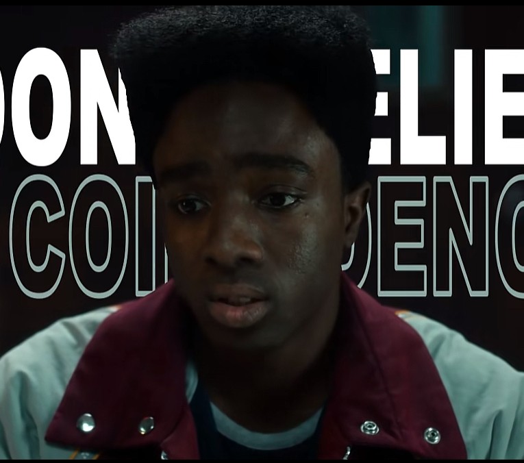 Lucas Sinclair conveys he never believed in coincidences at a scene during WSQK. Photo courtesy of TikTok.