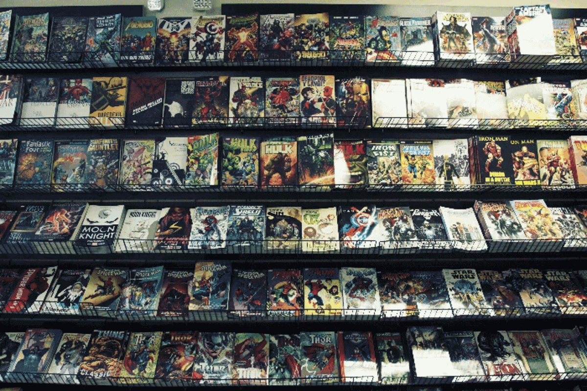 Featuring Retro Replay's comic store during their Retro Night. Photo Courtesy of Sammy Evans.